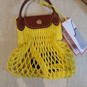 Brand NWT Longchamp Mini Filt XS Crossbody Net Bag